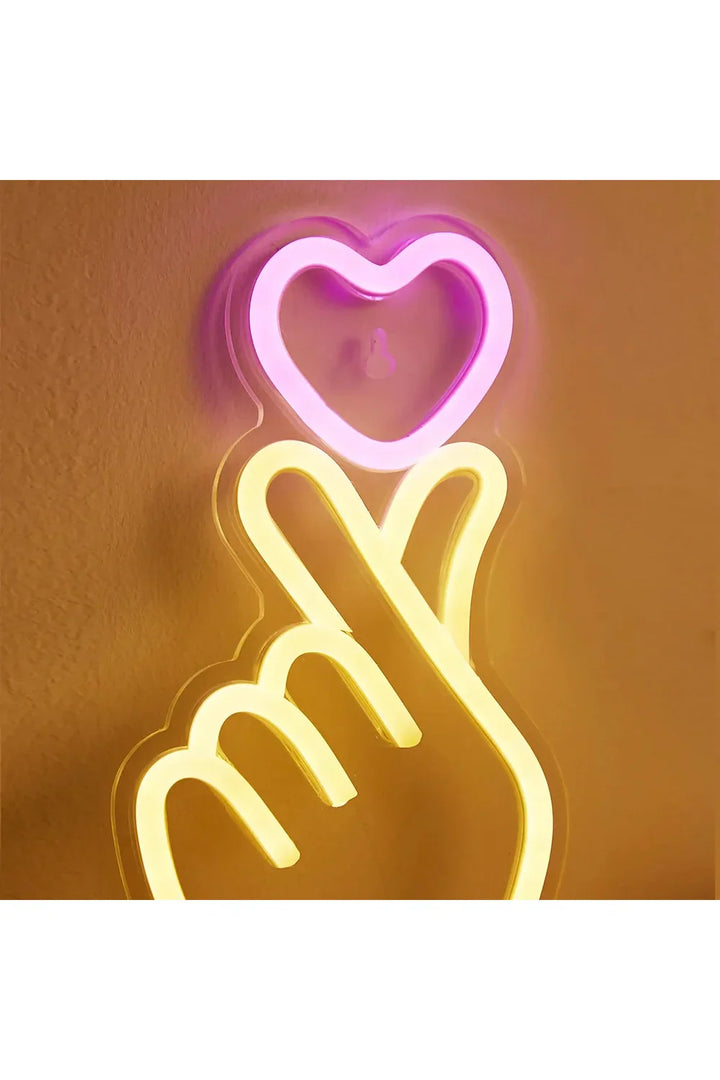Skanto | Hånd Hjerte LED Neon