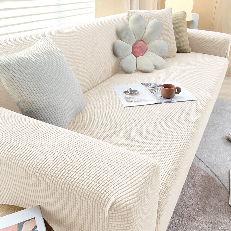 Skanto | FlexiCover Elastisk Sofatrekk – Beskyttelsestrekk for Hjørnesofaer og Standard Sofaer