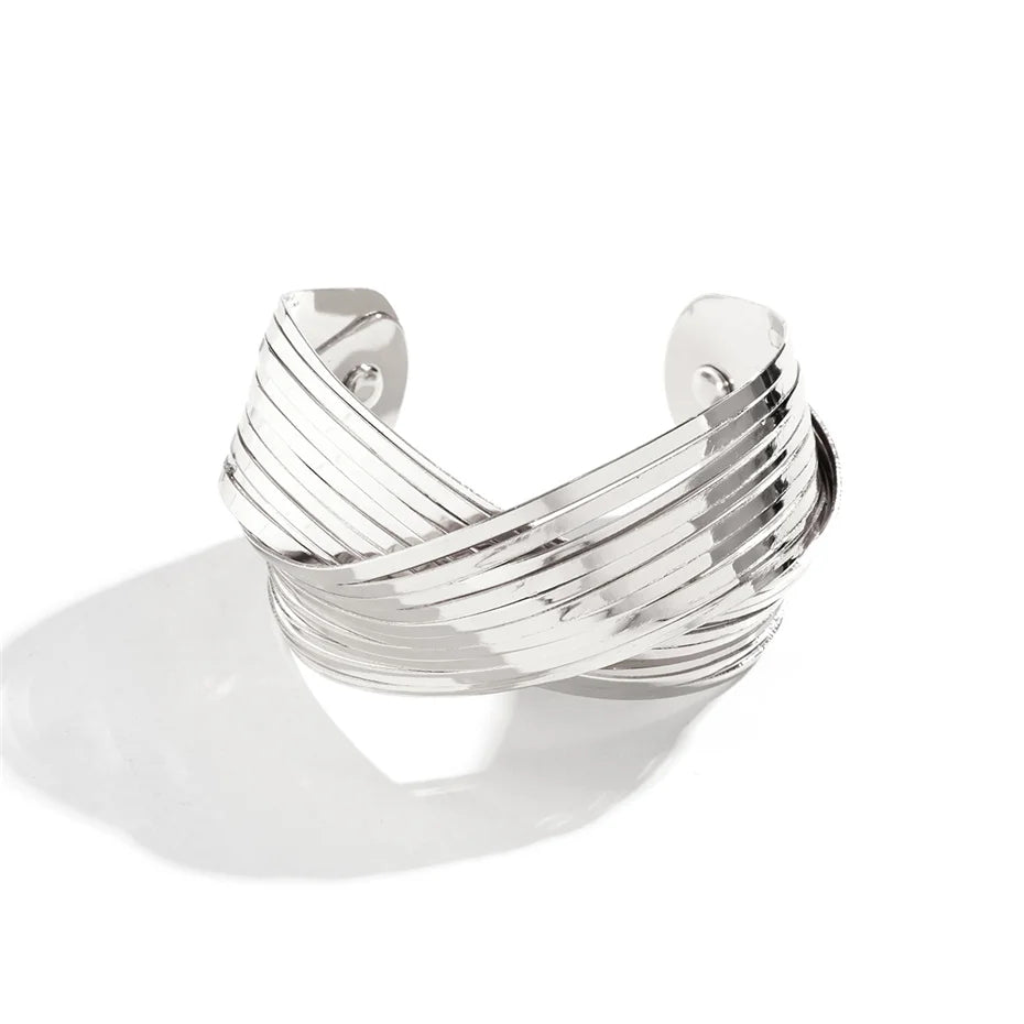 Skanto | Spiral Cross Wrap Bangle Armbånd