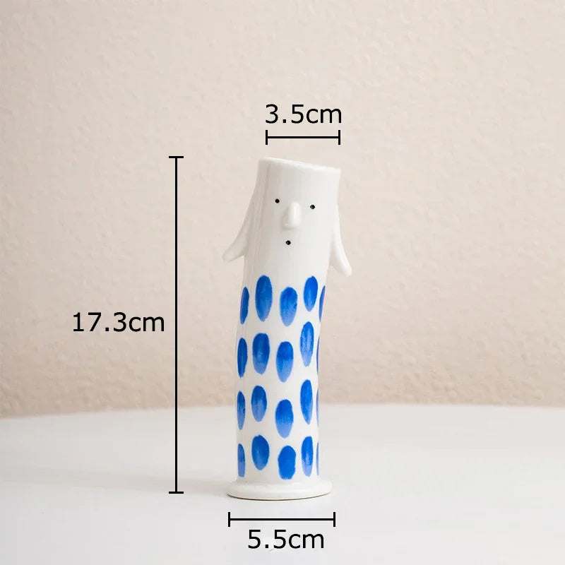 Lovely Cartoon Figures Keramikk vase | Skanto