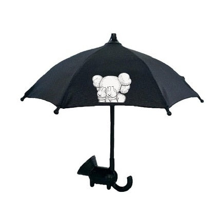 Telefon Parasol Solskjerm - Søt Mini Parasol for Telefon med Universell Justerbar Sugekopp Stativ | Skanto