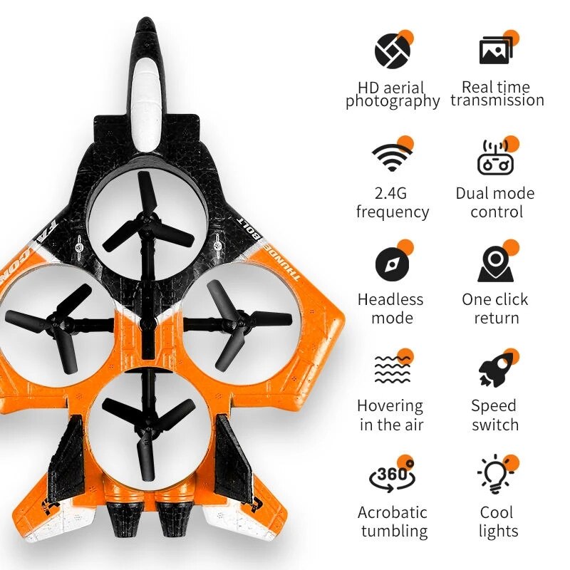 Skanto | Holdbar Skum Fjernkontroll Drone Lekefly
