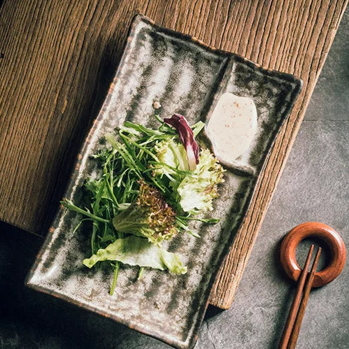 Håndverks keramiske sushi tallerkener Skanto