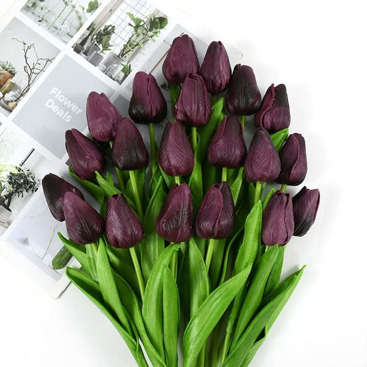 Skanto | Kunstig Tulipanbukett med Realistiske Livaktige Blomster