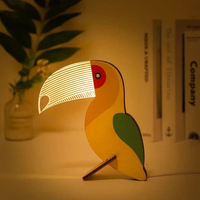 Skanto | Sjarmerende tre dyr LED nattbordlamper