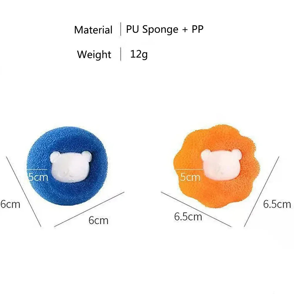 Norvo | FellFix Rengjøringsballer | Sett med 5 Kjæledyrhårfjerner | For Vaskemaskin & Tørketrommel | Gjenbrukbar & Bærbar