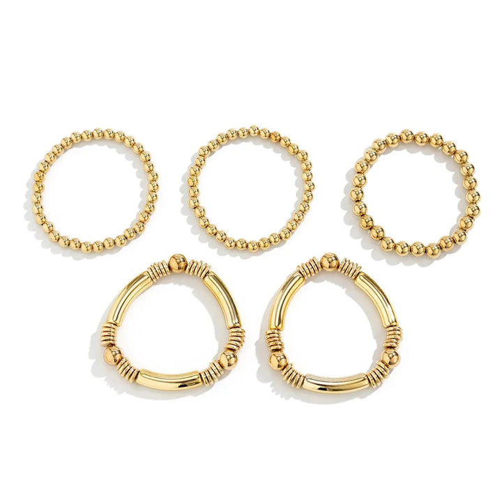 Skanto | 5pc Beaded Bracelet Stack Set