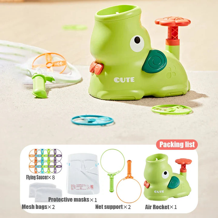 Skanto | Luftdreven Rakett Disk Launcher Lekesett
