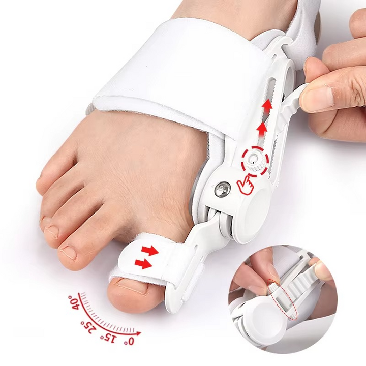 Skanto | Hallux Valgus Bunion Korrigerer Tå Separator Fot Justering Støtte