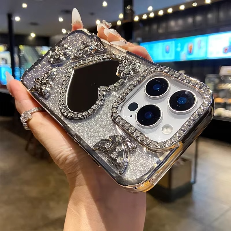 Skanto | Butterfly Glitter Diamond Speilcover for iPhone