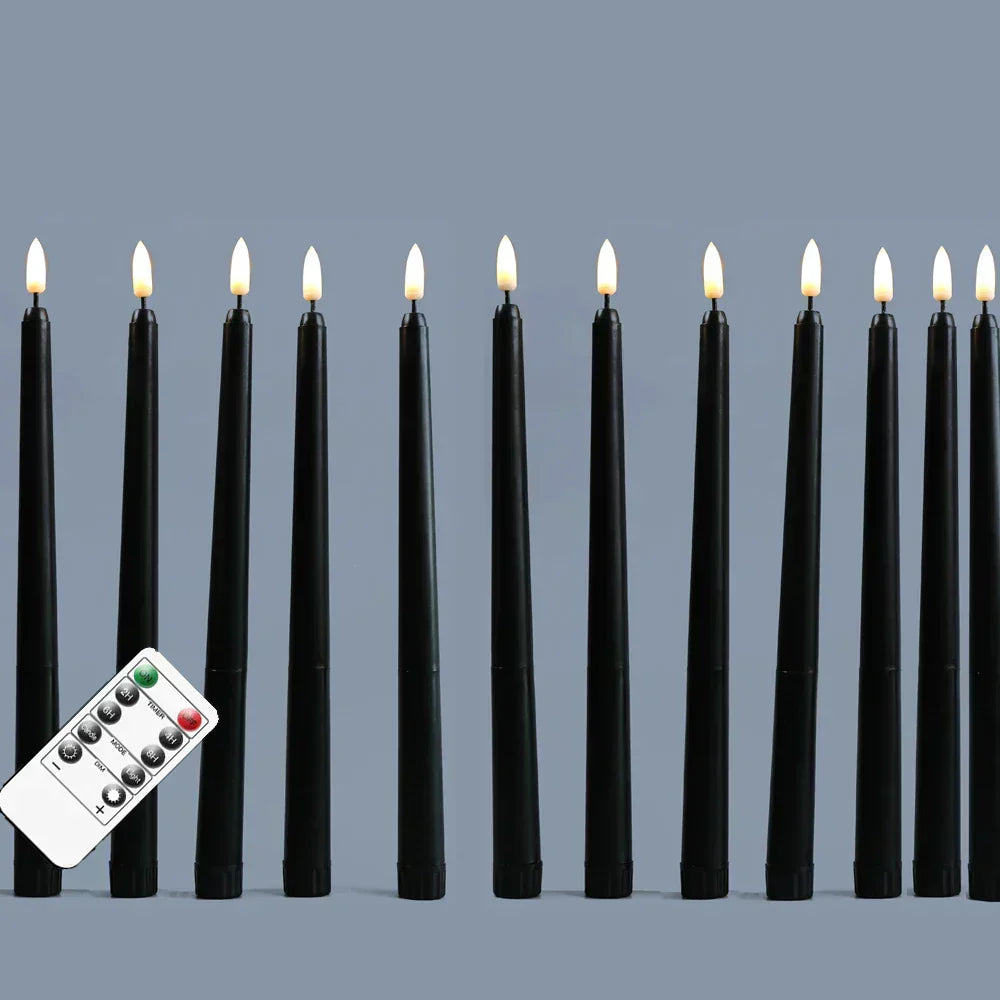 Norvo | Frendorf - Svart LED te-lys uten flamme med fjernkontroll for en uforglemmelig atmosfære