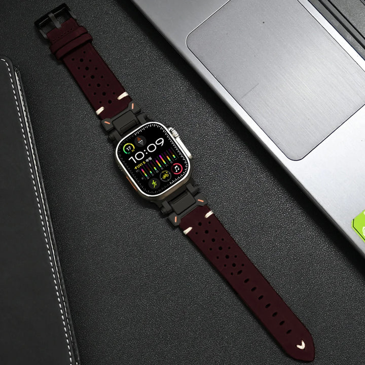 Skanto | Ekte lær Apple Watch-bånd – Stilig og slitesterk klokkerem for din Apple Watch