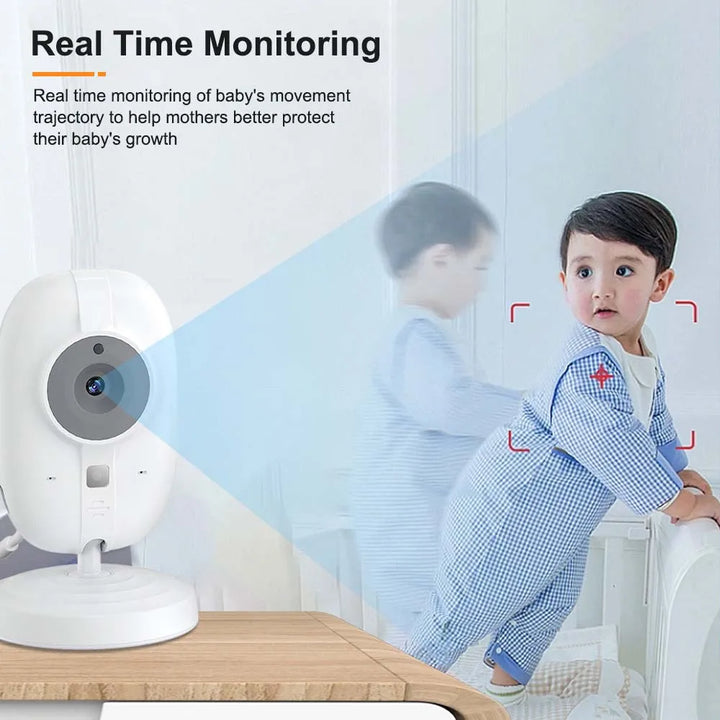 3,5-Zoll-Video-Babyphone with Nachtsicht, Temperaturanzeige og Zwei-Wege-Audio