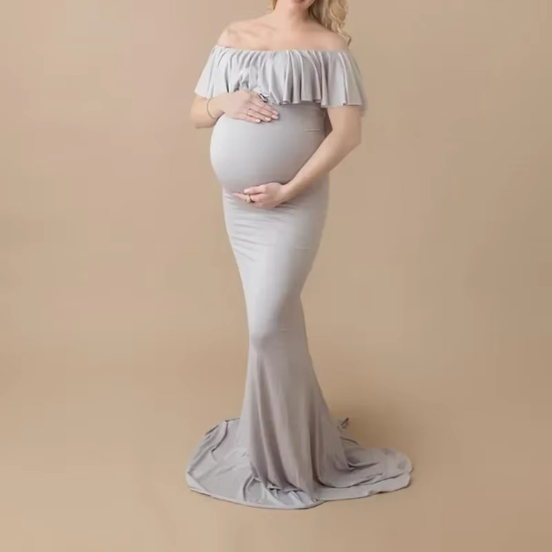 Skanto | Elegant Graviditetsfotografikjole for Graviditetsfotograferinger
