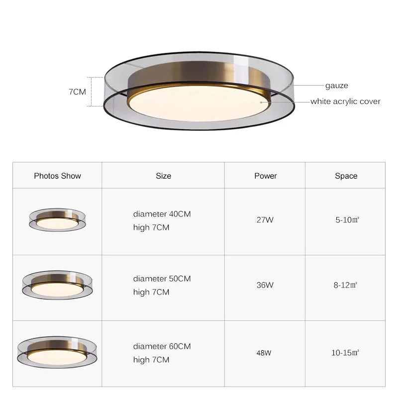 Skanto | Moderne Rund Taklampe LED Dimmbar