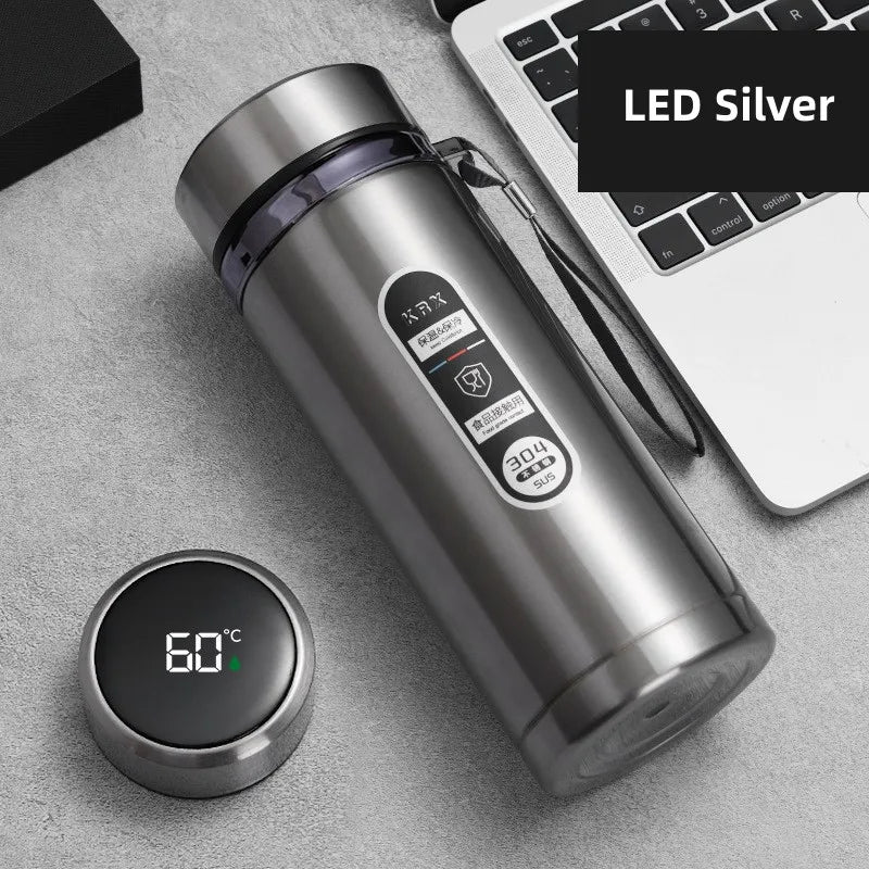 TempraBottle – Smart Termosflaske med LED Temperaturskjerm (800ml–1L) | Skanto
