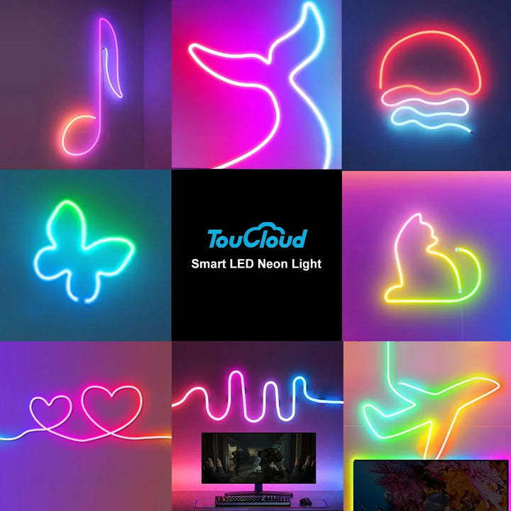 LED RGB-Bånd - Neon-Ambiente - Musikk-Synkronisering - USB - TV- og Soveromsdekorasjon | Skanto