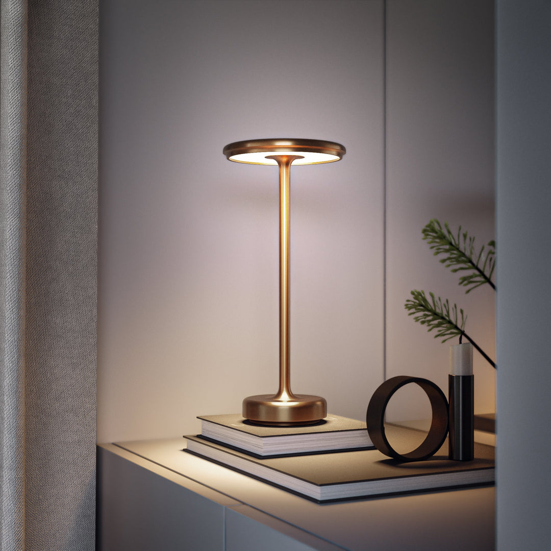 København – Trådløs LED-Tae-lampe med Dimmae-belysning, Suitae til indendørs og udendørs brug