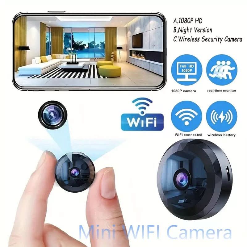 Skanto | Magnetisk Mini WiFi Kamera 1080P HD for Diskret Overvåkning