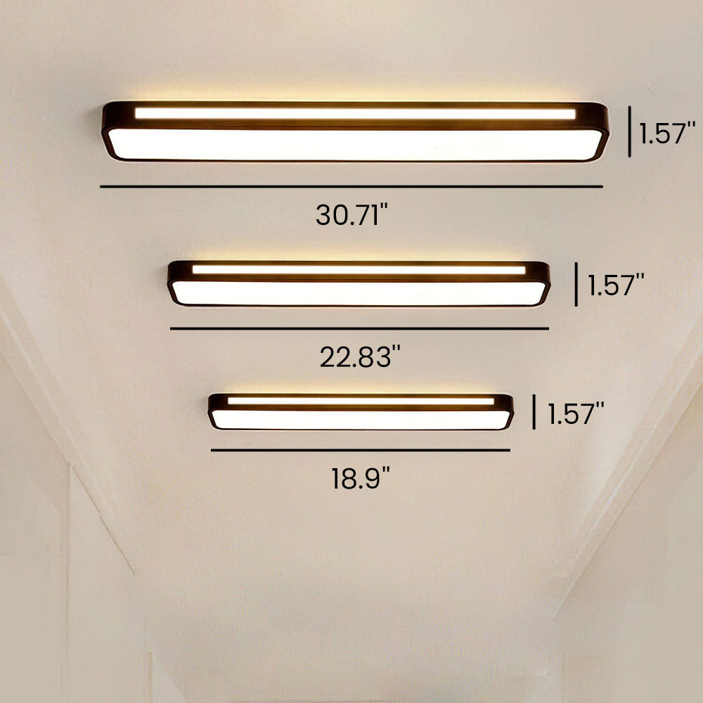 Skanto | Minimalistisk LED Taklampe laget av Jern og Akryl