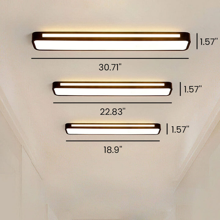 Skanto | Minimalistisk LED Taklampe laget av Jern og Akryl