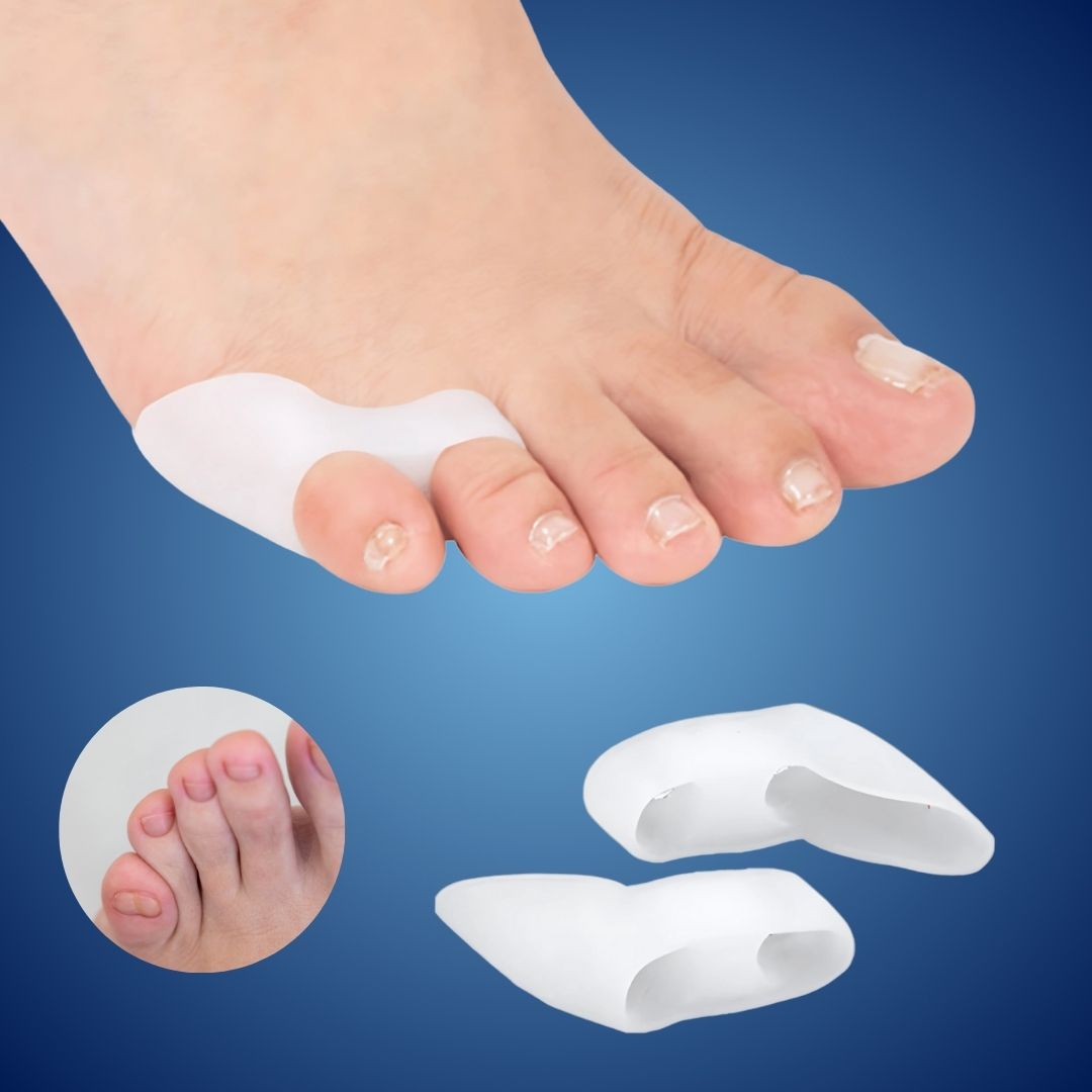 ToeGuard ortopediske tåspacer | Bunionette korrigerer - Lite tå rettet - for hallux valgus - Hammertoe og tåjustering Skanto