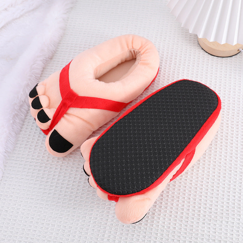 Skanto | Morsomme fotplush novitetssandaler