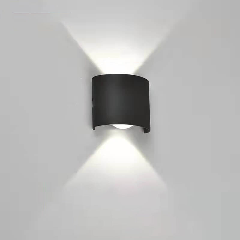 Moderne utendørs bue opp og ned spotlight LED utendørs vanntett vegglampe | Skanto