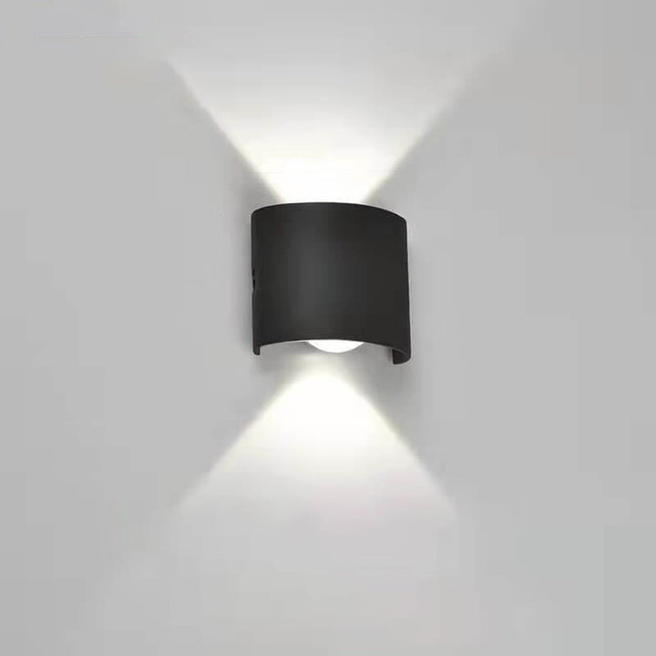 Moderne utendørs bue opp og ned spotlight LED utendørs vanntett vegglampe | Skanto