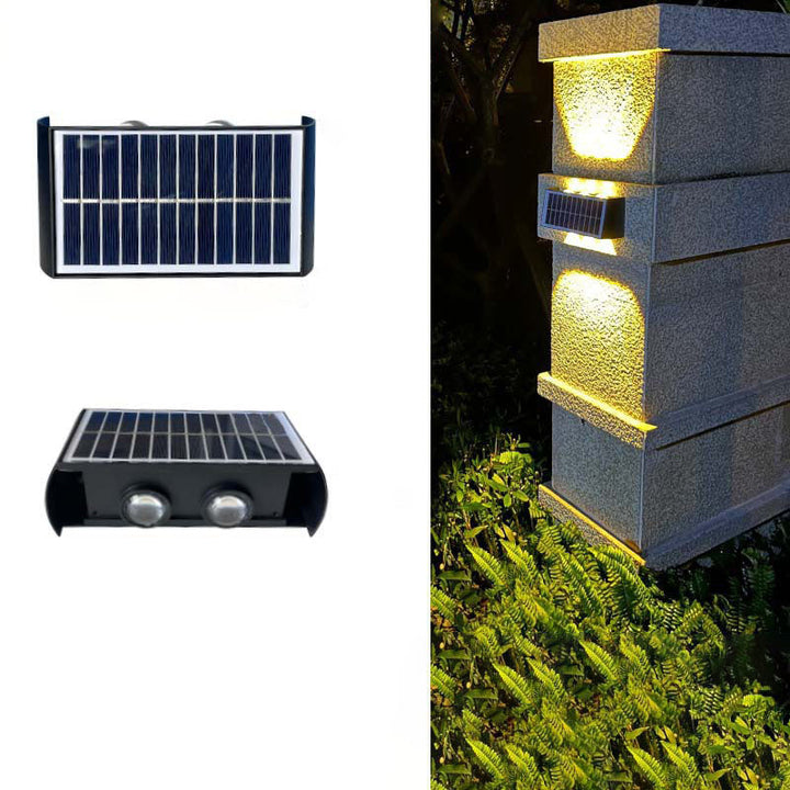 Skanto | Moderne Enkelhet Sol Vannavstøtende Rektangulær ABS PMMA LED Vegglampe For Utendørs Patio