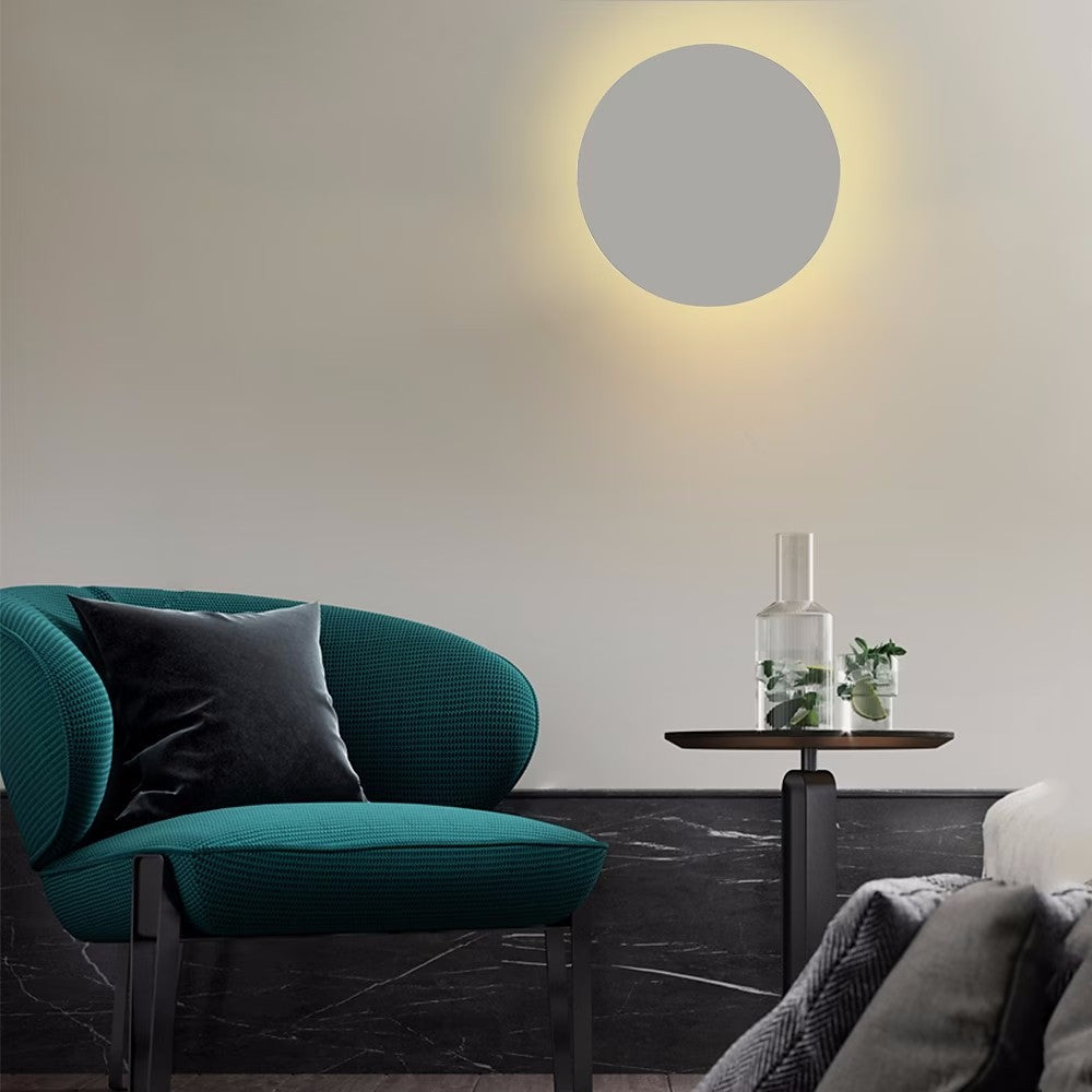 Skanto | GlowOrb Minimalistisk Rund LED Vegglampe | Fargevariasjon | Dimmbar Lys