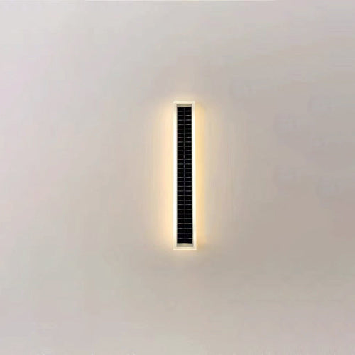 Minimalist Utendørs Solrektangulær Strip Vanntett Patio LED Vegglampe | Skanto
