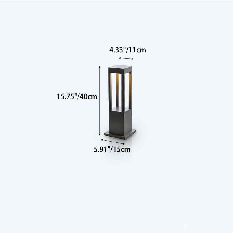 Moderne Minimalistisk Vanntett Sylinder Firkantet Aluminium LED Landskapslys For Hage | Skanto