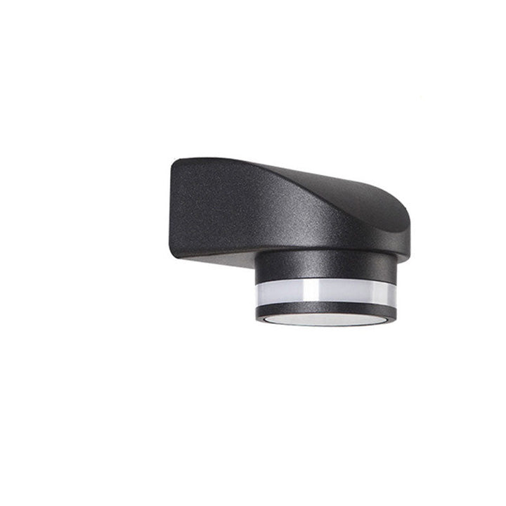 Moderne Sylinderformet Die-Cast Aluminium LED Vanntett Utendørs Hage Vegglampe | Skanto