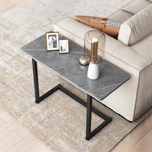 Skanto | ModernoCurve C-Side Table | MDF tabletop | Moderne design | Plassbesparende | Perfekt for stue og soverom