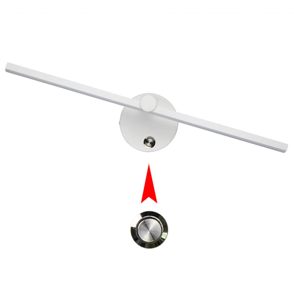 Norvo | Nordisk Minimalist Aluminium Lang Stangbryter LED Speil Vegglampe