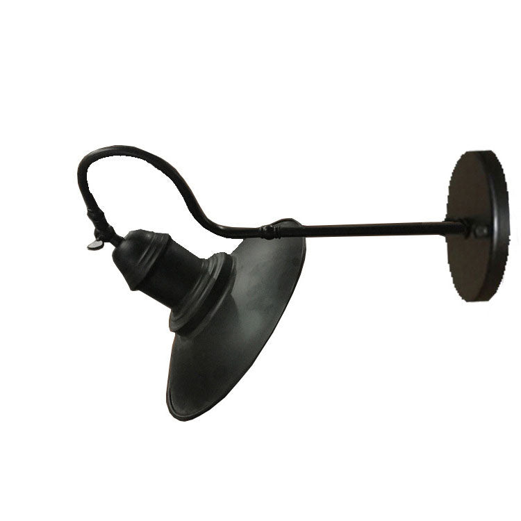 Tradisjonell Vintage Horn Jern 1-Lykt Utendørs Vegglampe For Entré | Skanto