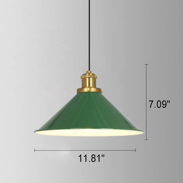 Skanto | RetroDome Industriell Vintage Pendellampe | Grønn Jernkuppel Design | Enkelt Lys | Rustikk Takbelysning