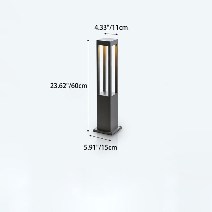Moderne Minimalistisk Vanntett Sylinder Firkantet Aluminium LED Landskapslys For Hage | Skanto