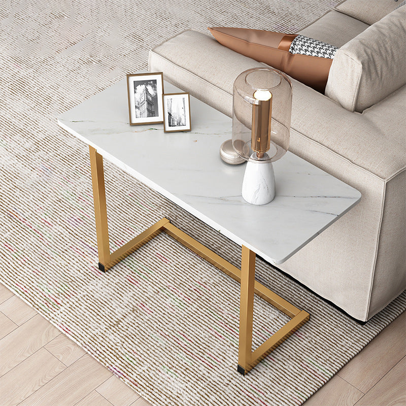 Skanto | ModernoCurve C-Side Table | MDF tabletop | Moderne design | Plassbesparende | Perfekt for stue og soverom