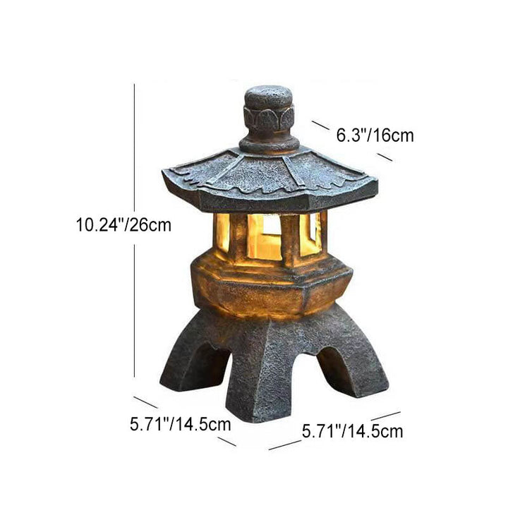 Retro dekorativ solturbinresin LED utendørs landskapsbelysning | Skanto