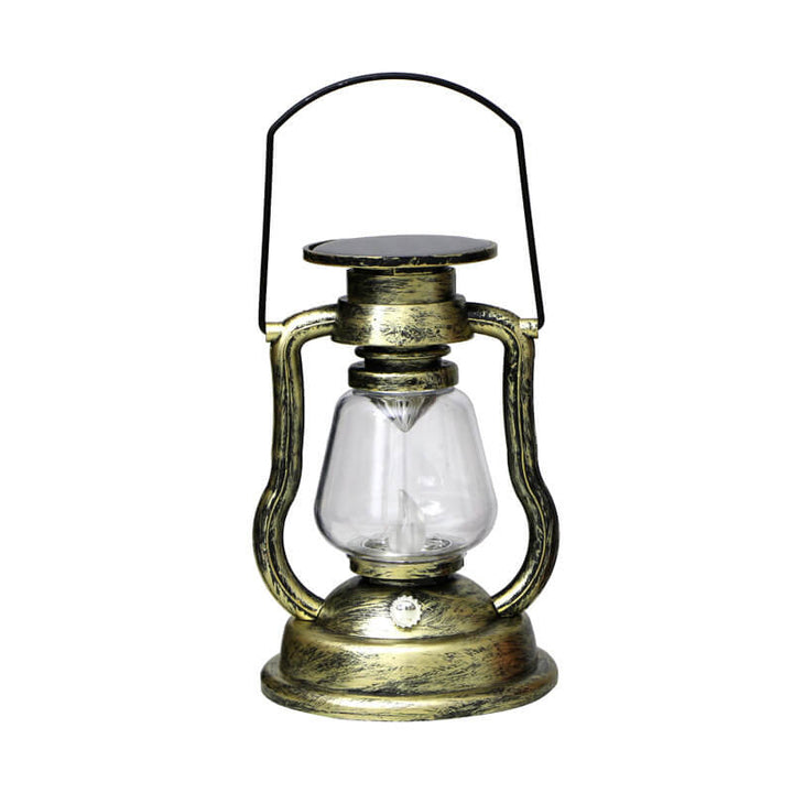 Solar Retro Kerosene Lampe Hest Lampe LED Utendørs Hage Patio Dekorasjon Bærbar Flamme Stearinlys Lys | Skanto