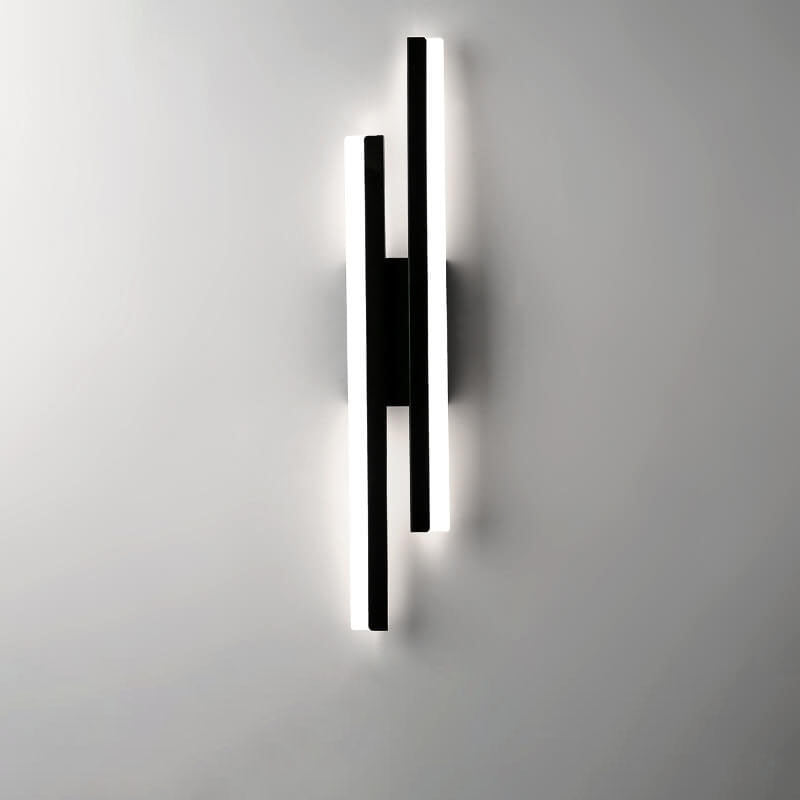 Skanto | LuxLine Moderne LED Vegglampe | Minimalistisk Design | Jern & Akryl | Dimmbar Lys