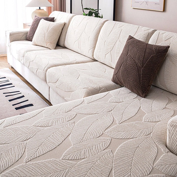 Moderne Leaf Jacquard Vanntett Anti-Ripe Sofa Dekken | Skanto