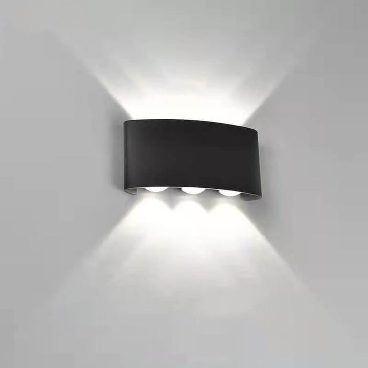 Moderne utendørs bue opp og ned spotlight LED utendørs vanntett vegglampe | Skanto