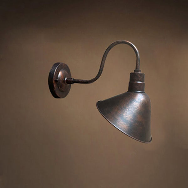 Tradisjonell Vintage Horn Jern 1-Lykt Utendørs Vegglampe For Entré | Skanto