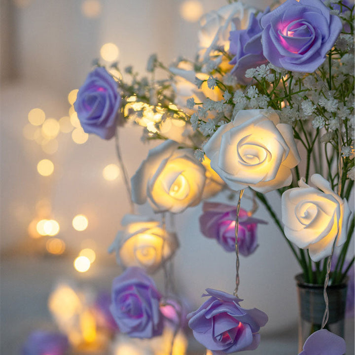 Skanto | Moderne Kreativ Rose Ferie Dekorasjon PV Bubble Mu LED Lyskjeder