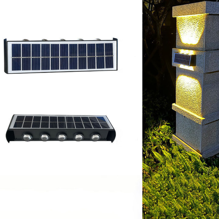 Skanto | Moderne Enkelhet Sol Vannavstøtende Rektangulær ABS PMMA LED Vegglampe For Utendørs Patio