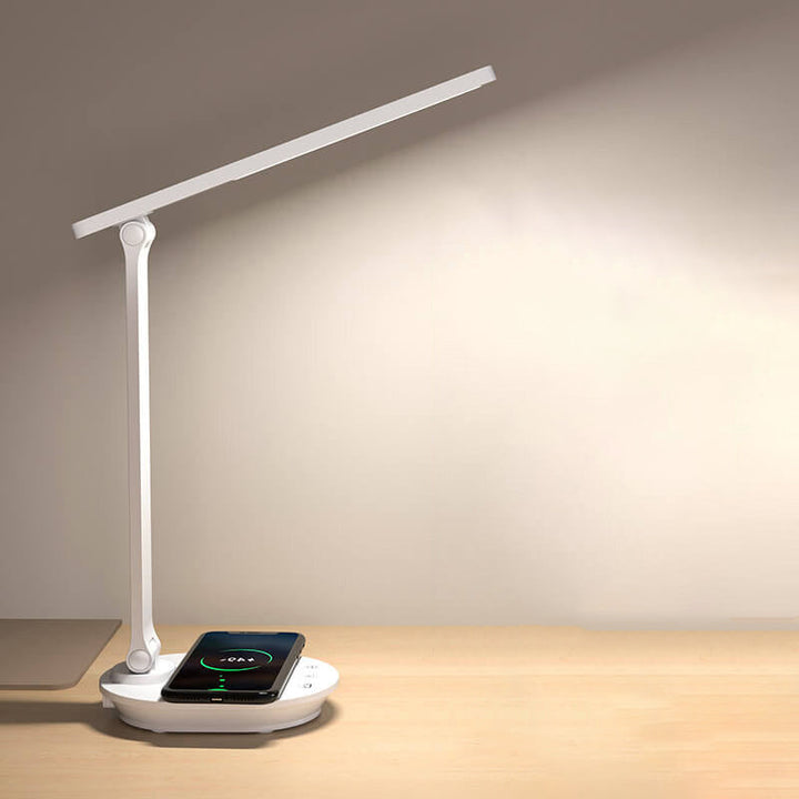 Skanto | Moderne dobbelt sammenleggbart øyepleie trådløst oppladbart LED skrivebordslampe