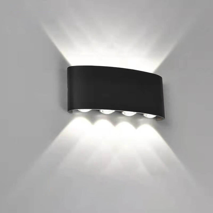 Moderne utendørs bue opp og ned spotlight LED utendørs vanntett vegglampe | Skanto